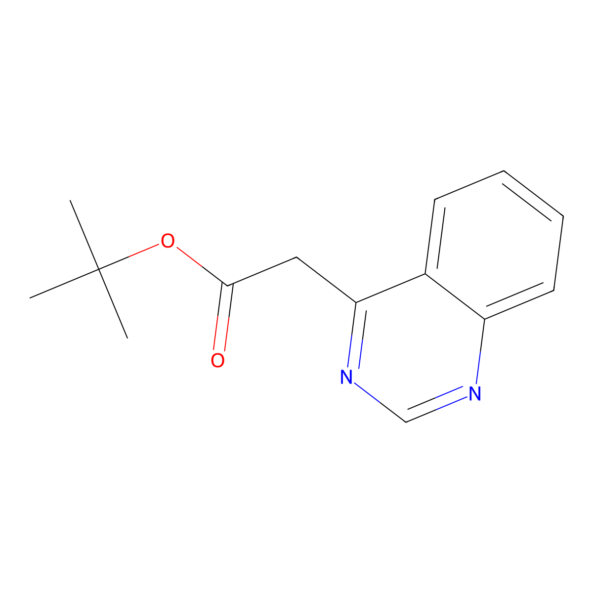 tert-Butyl Quinazoline-4-acetate molecular structure, CAS 1417557-82-4