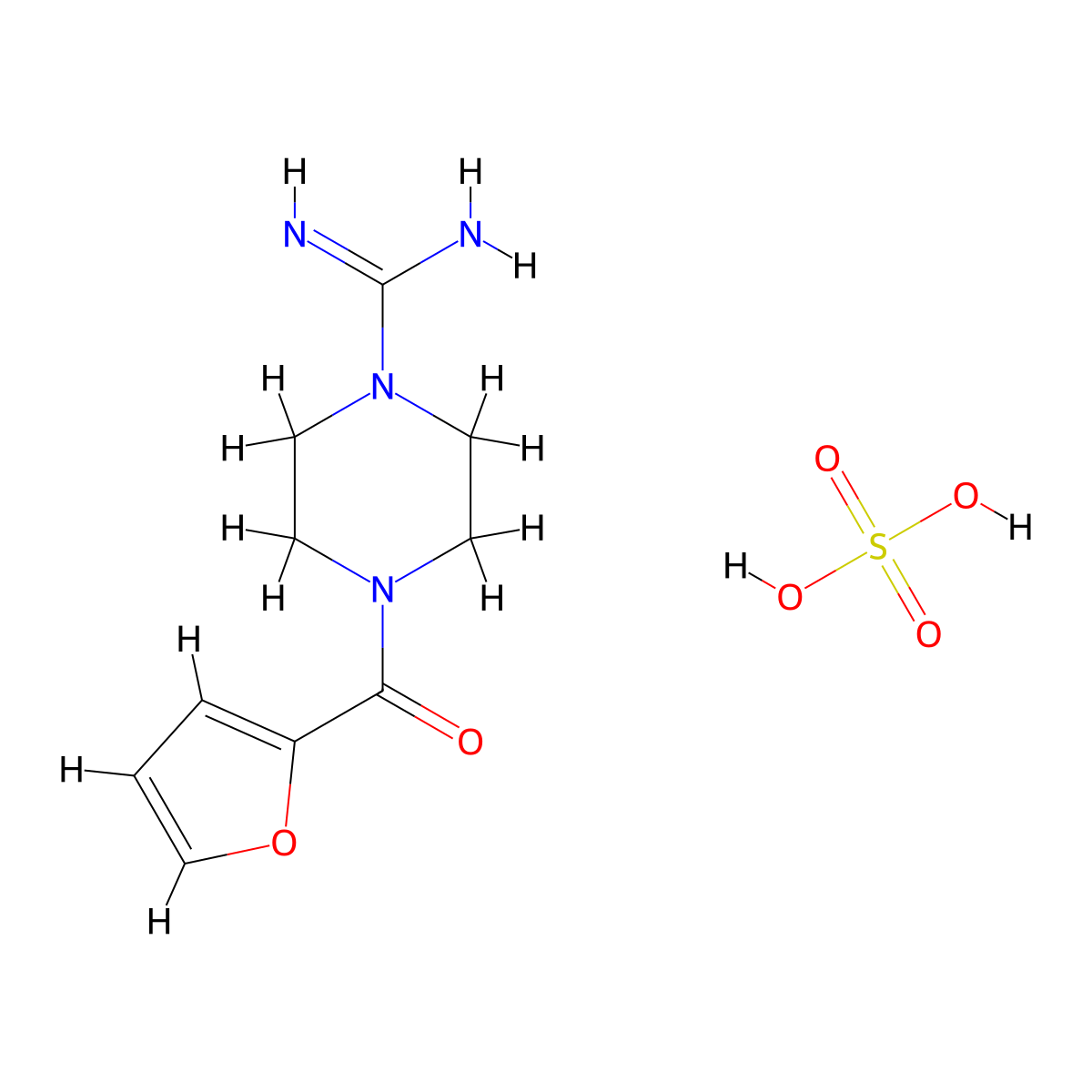 4-(2-Furoyl)piperazine-1-carboximidamide sulfate molecular structure, CAS 1417567-53-3