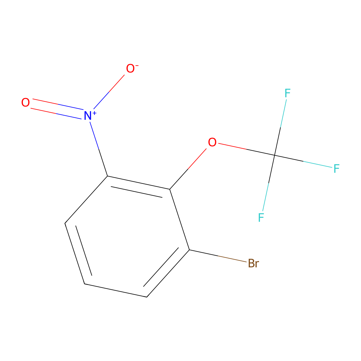 1-Bromo-3-nitro-2-(trifluoromethoxy)benzene molecular structure, CAS 1417567-59-9