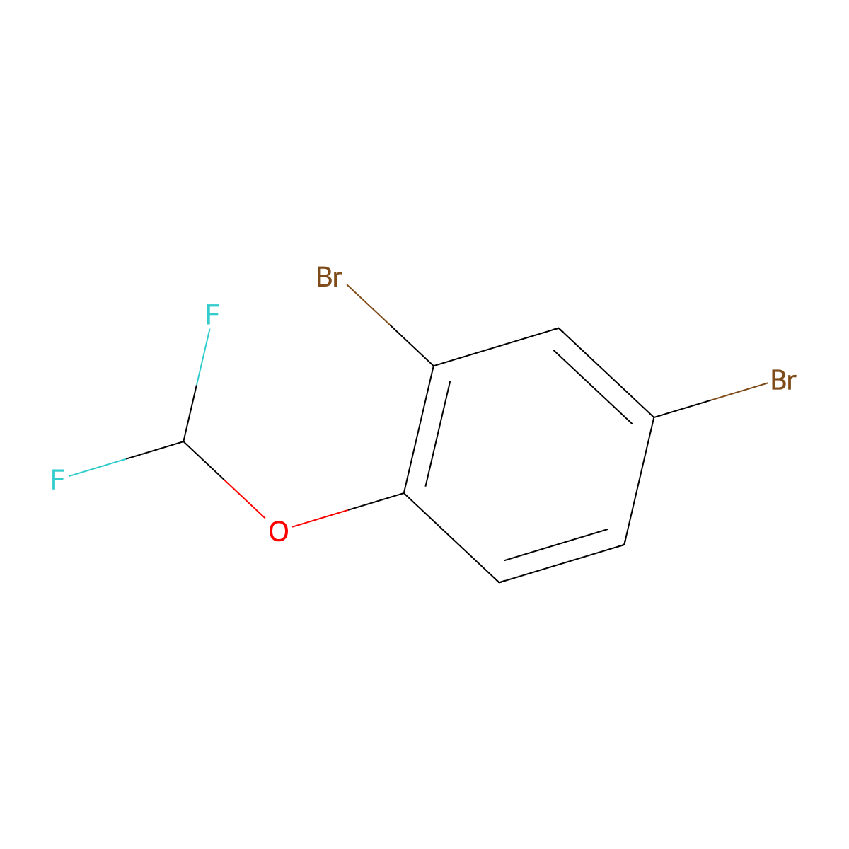 2,4-Dibromo-1-(difluoromethoxy)benzene molecular structure, CAS 1417567-95-3