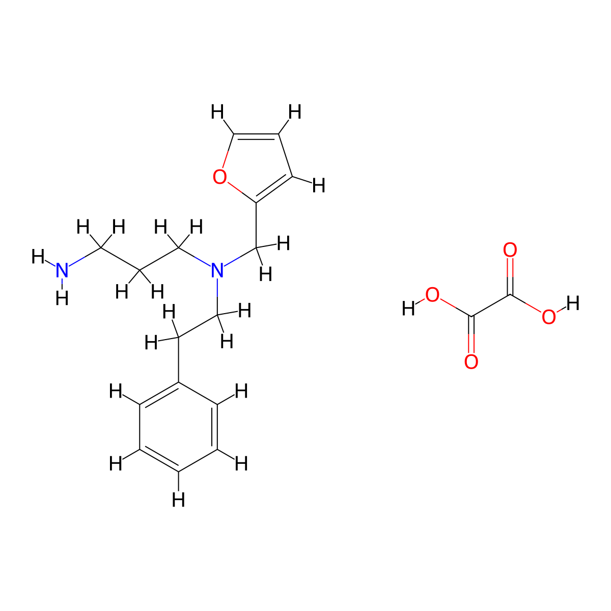 N-(2-Furylmethyl)-N-(2-phenylethyl)-propane-1,3-diamine oxalate molecular structure, CAS 1417568-12-7