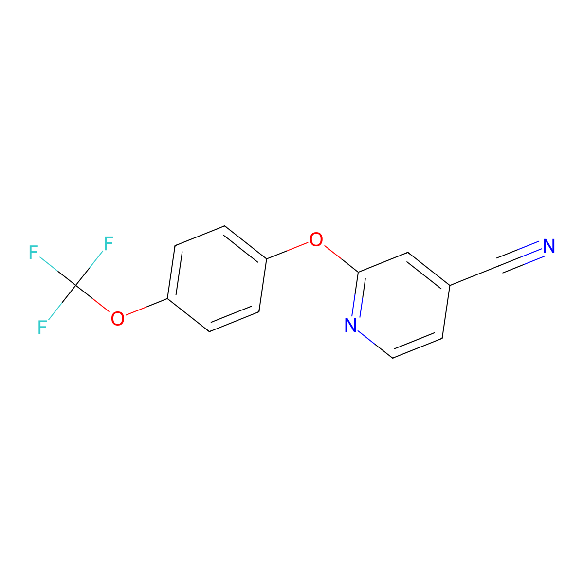 2-[4-(Trifluoromethoxy)phenoxy]isonicotinonitrile molecular structure, CAS 1417568-82-1