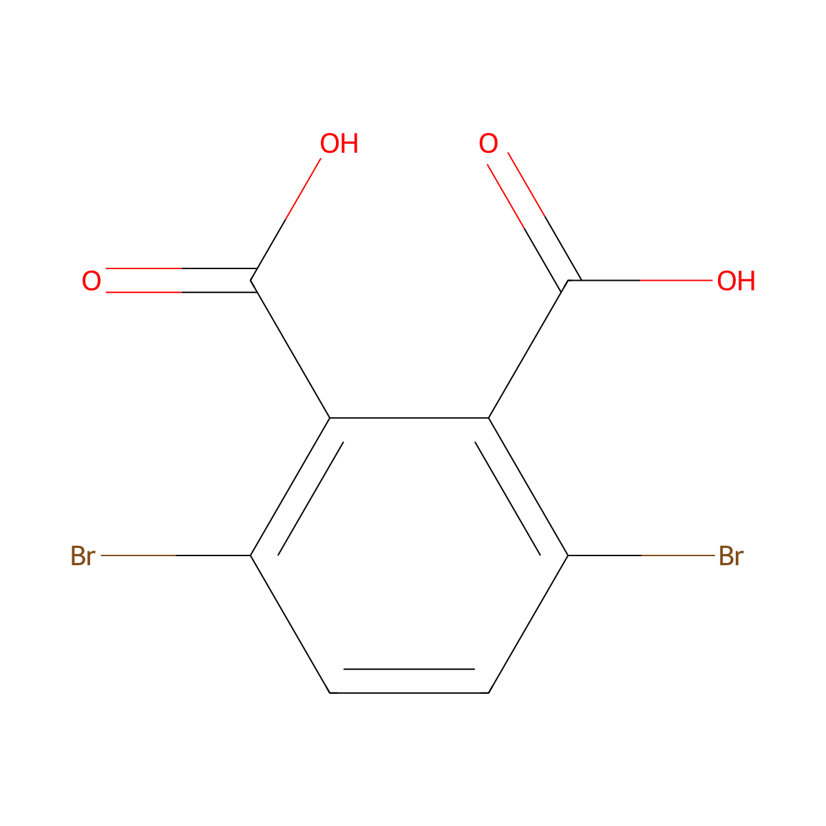 3,6-Dibromophthalic acid molecular structure, CAS 1417569-13-1