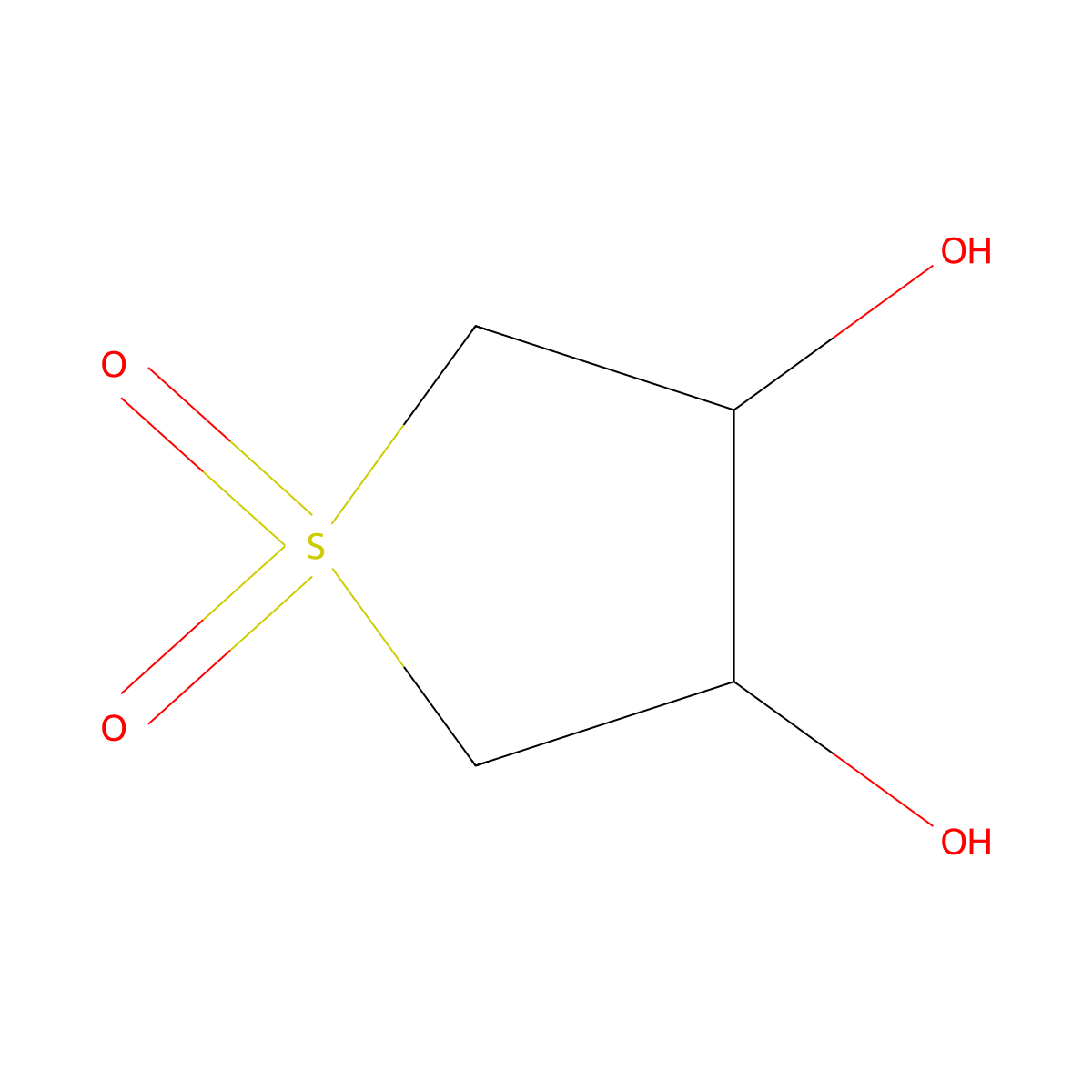 trans-Tetrahydrothiophene-3,4-diol 1,1-dioxide molecular structure, CAS 14176-47-7