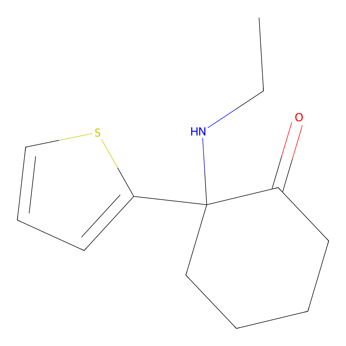 Tiletamine molecular structure, CAS 14176-49-9