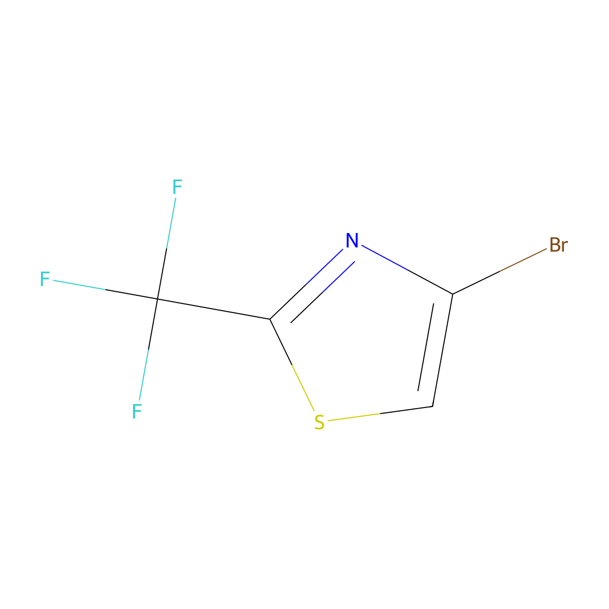 4-Bromo-2-(trifluoromethyl)-1,3-thiazole molecular structure, CAS 141761-77-5