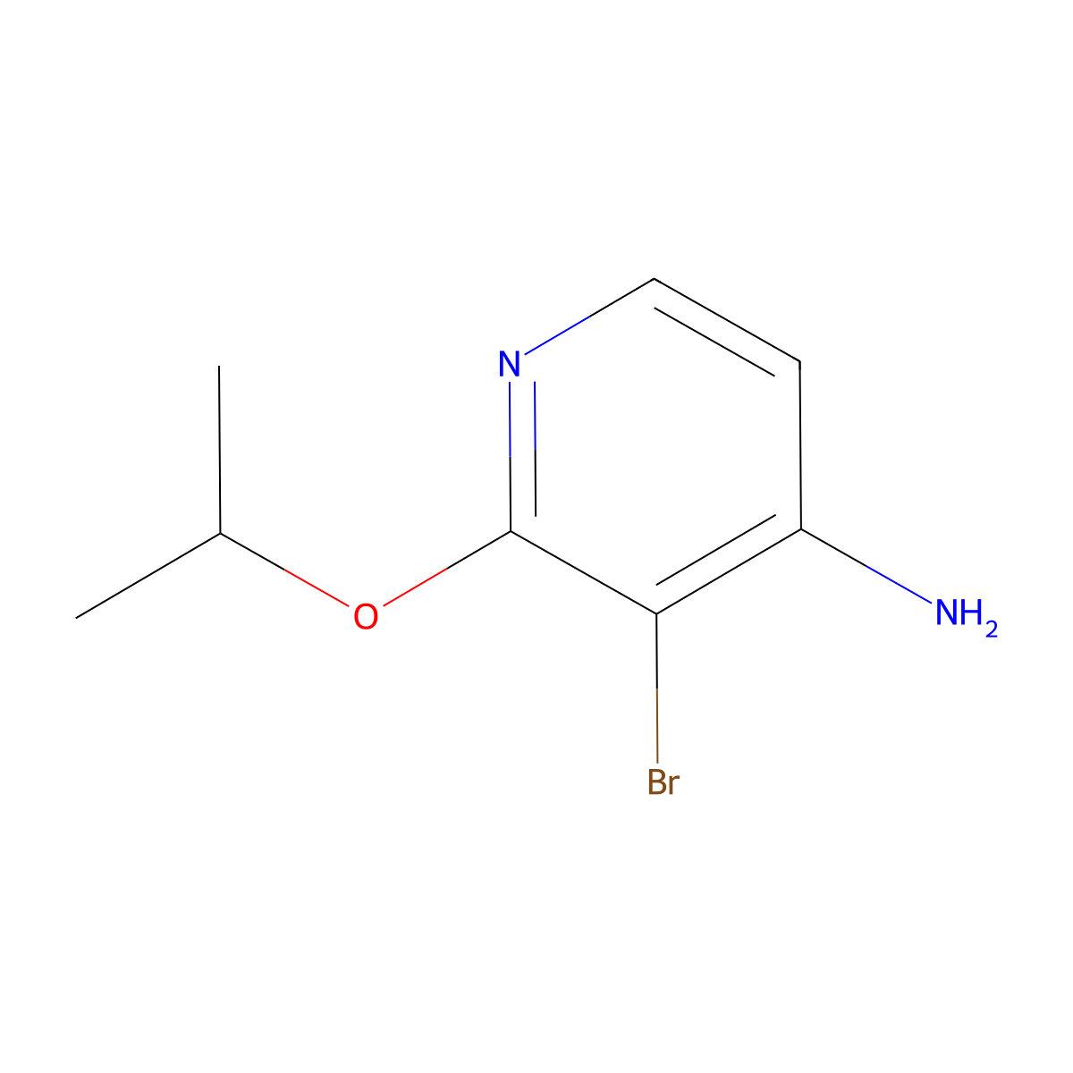 3-Bromo-2-isopropoxypyridin-4-amine molecular structure, CAS 1417620-80-4