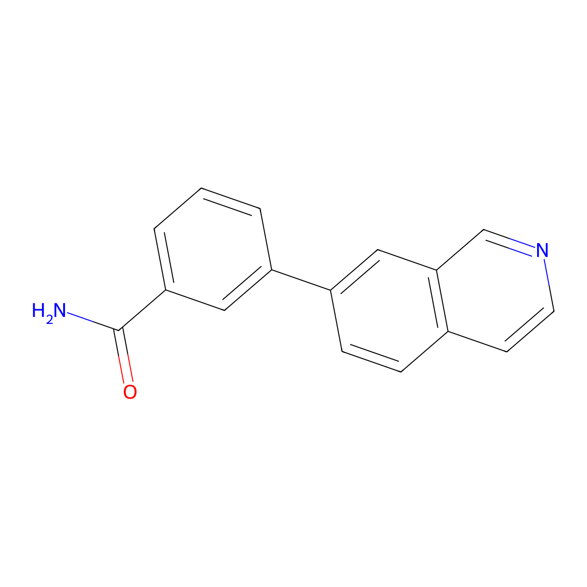 3-(7-Isoquinolinyl)benzamide molecular structure, CAS 1417624-09-9