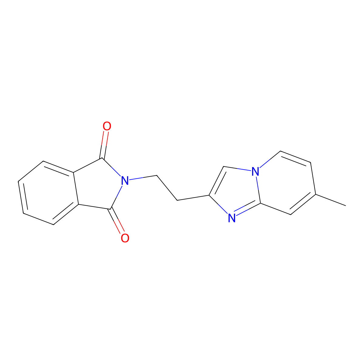 2-[2-(7-Methylimidazo[1,2-a]pyridin-2-yl)ethyl]-1H-isoindole-1,3(2H)-dione molecular structure, CAS 1417634-29-7
