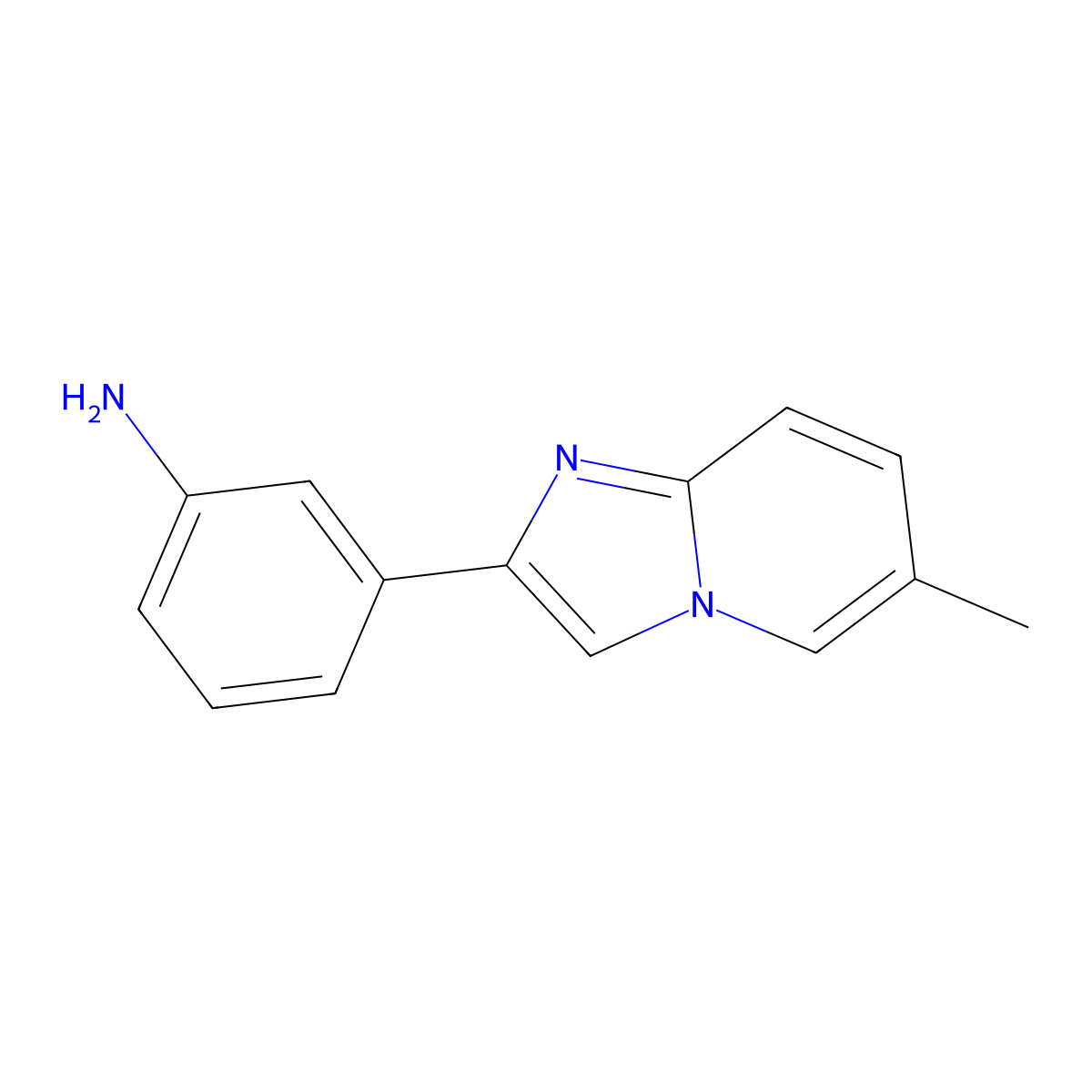 3-(6-Methylimidazo[1,2-a]pyridin-2-yl)aniline molecular structure, CAS 1417635-35-8