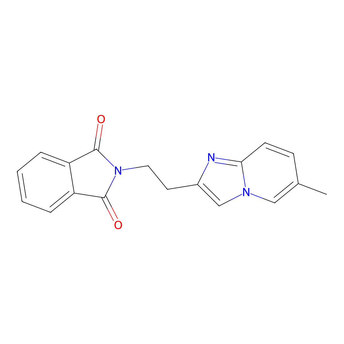 2-[2-(6-Methylimidazo[1,2-a]pyridin-2-yl)ethyl]-1H-isoindole-1,3(2H)-dione molecular structure, CAS 1417636-14-6