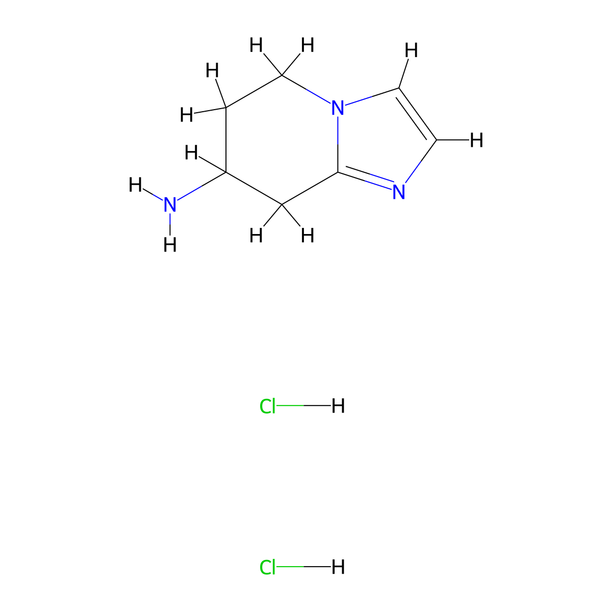 5,6,7,8-Tetrahydroimidazo[1,2-a]pyridin-7-amine dihydrochloride molecular structure, CAS 1417637-66-1