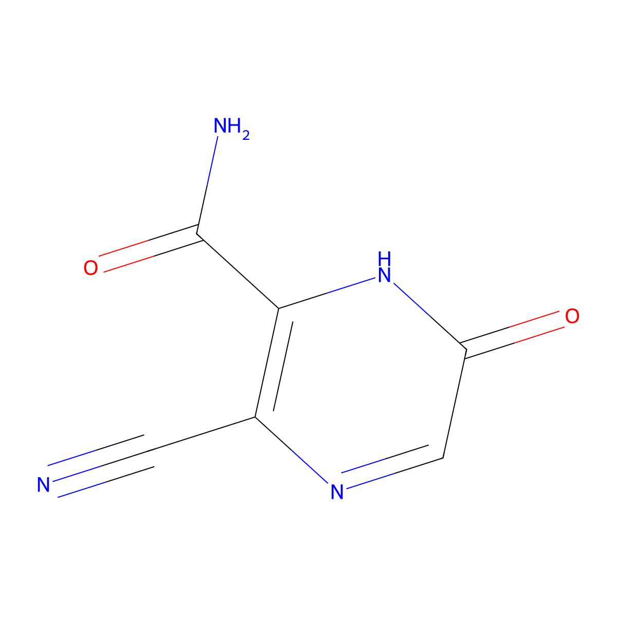 3-Cyano-6-hydroxypyrazine-2-carboxamide molecular structure, CAS 1417638-03-9