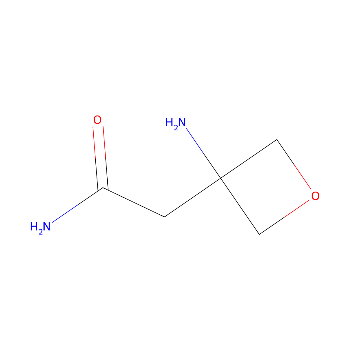 2-(3-Aminooxetan-3-yl)acetamide molecular structure, CAS 1417638-25-5