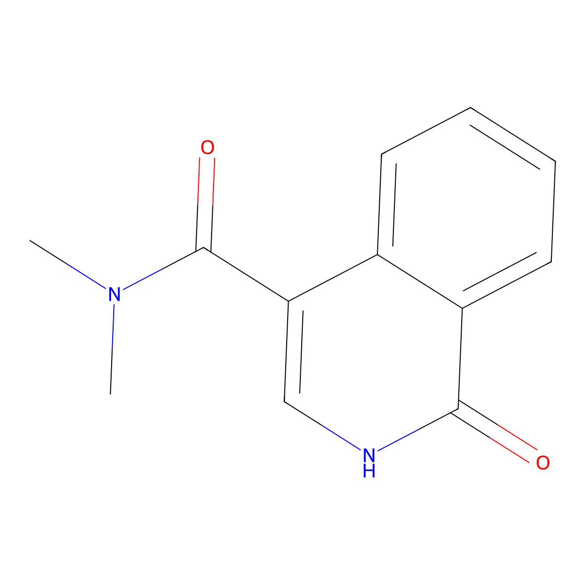 N,N-dimethyl-1-oxo-1,2-dihydroisoquinoline-4-carboxamide molecular structure, CAS 1417640-32-4