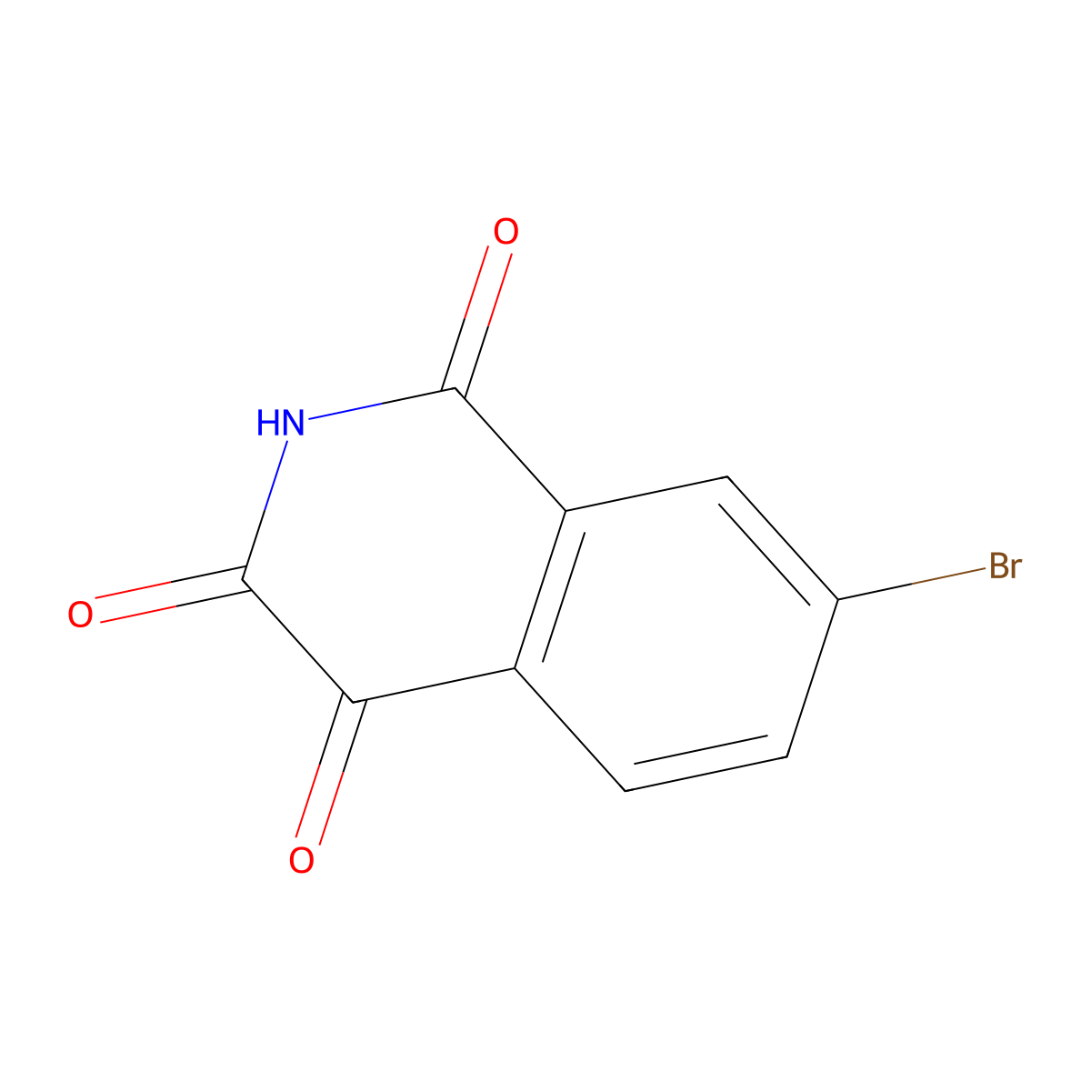 7-Bromo-1,2,3,4-tetrahydroisoquinoline-1,3,4-trione molecular structure, CAS 1417641-88-3