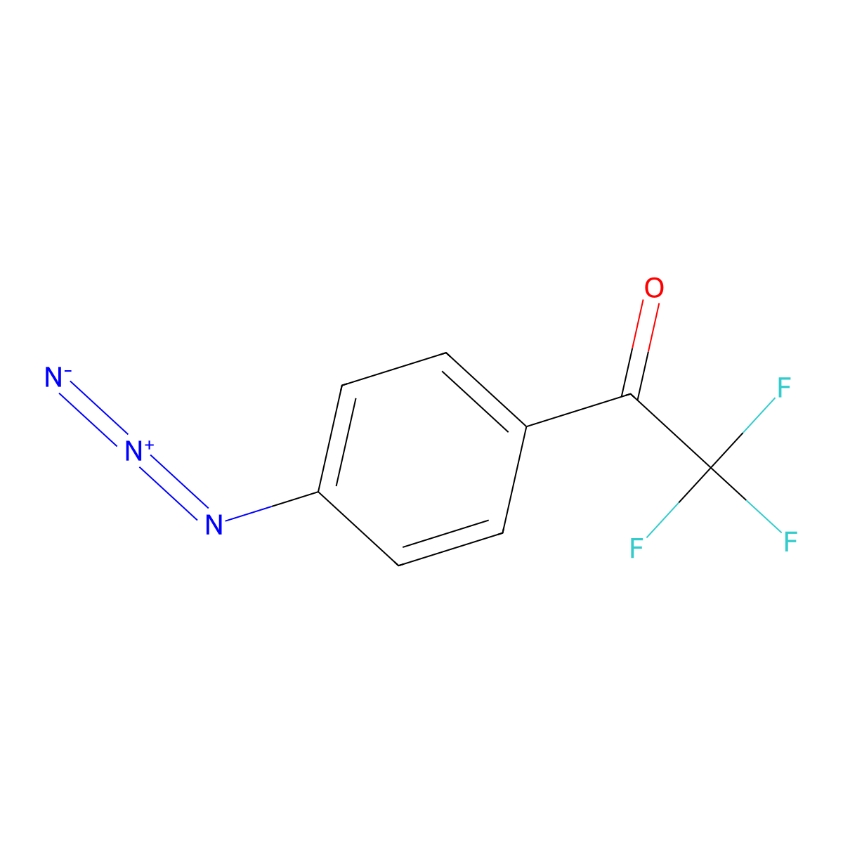1-(4-Azidophenyl)-2,2,2-trifluoroethanone molecular structure, CAS 1417724-43-6