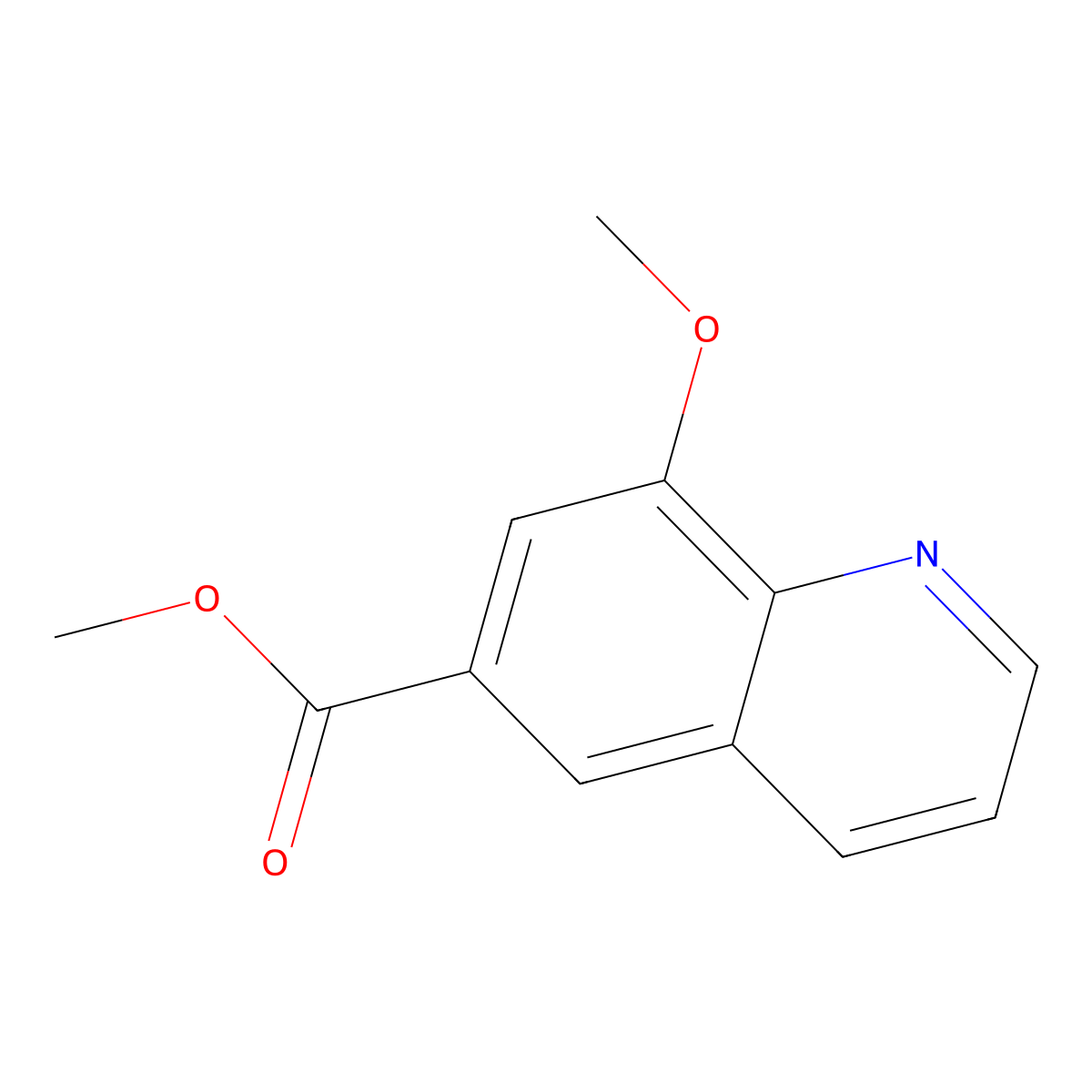 Methyl 8-methoxyquinoline-6-carboxylate molecular structure, CAS 1417737-59-7