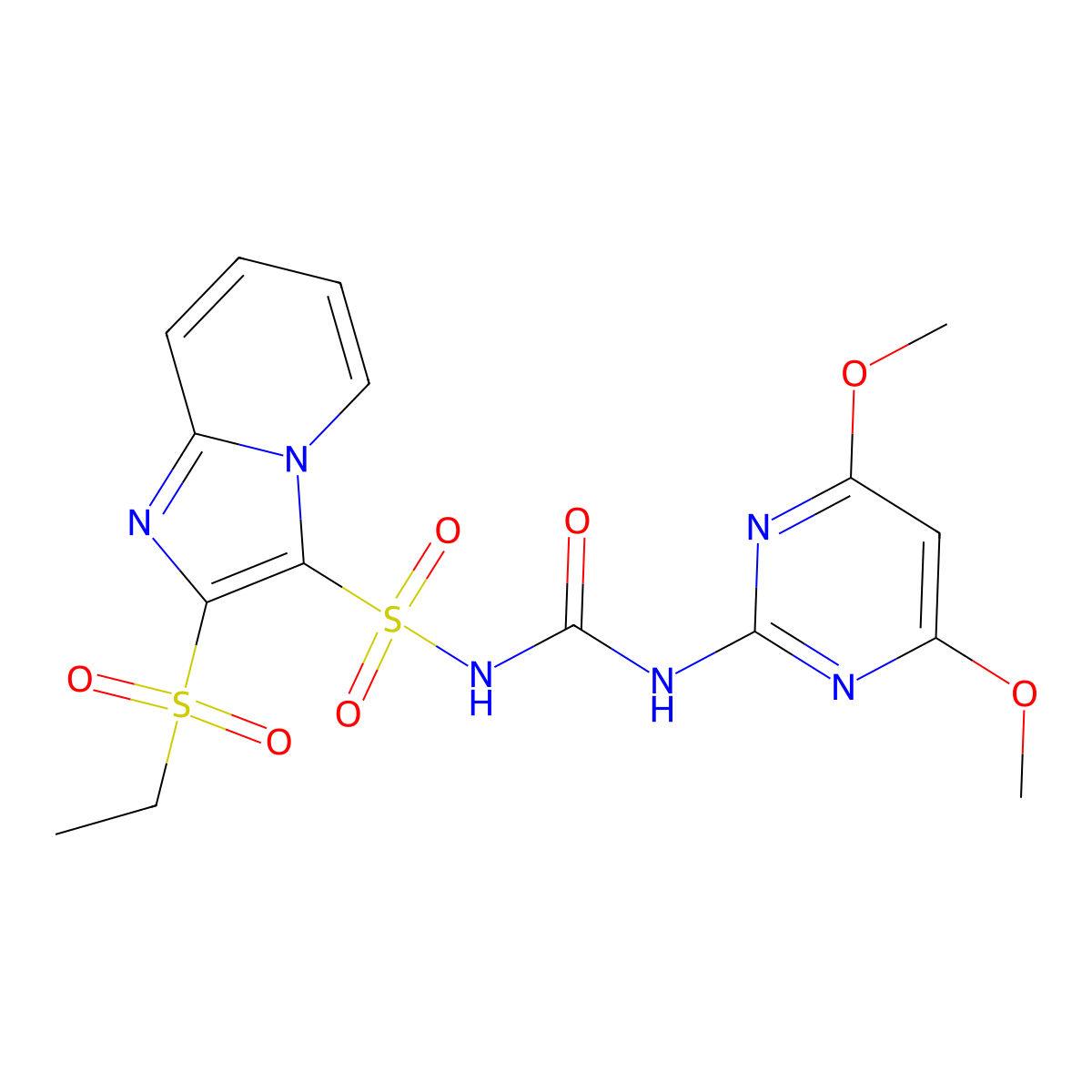 Sulfosulfuron molecular structure, CAS 141776-32-1