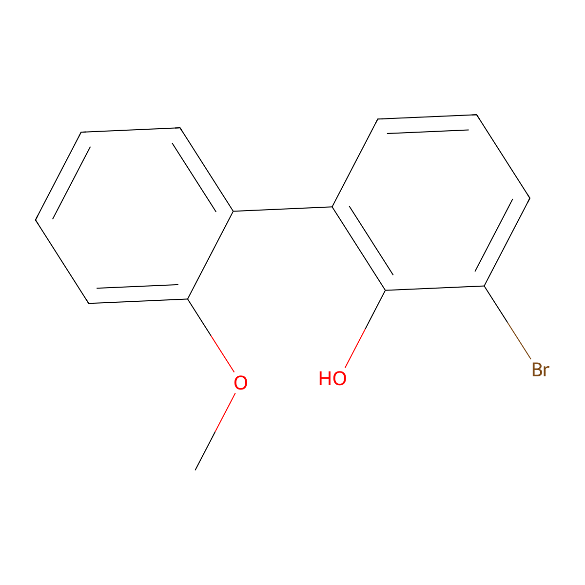 3-Bromo-2'-methoxy-biphenyl-2-OL molecular structure, CAS 141778-89-4