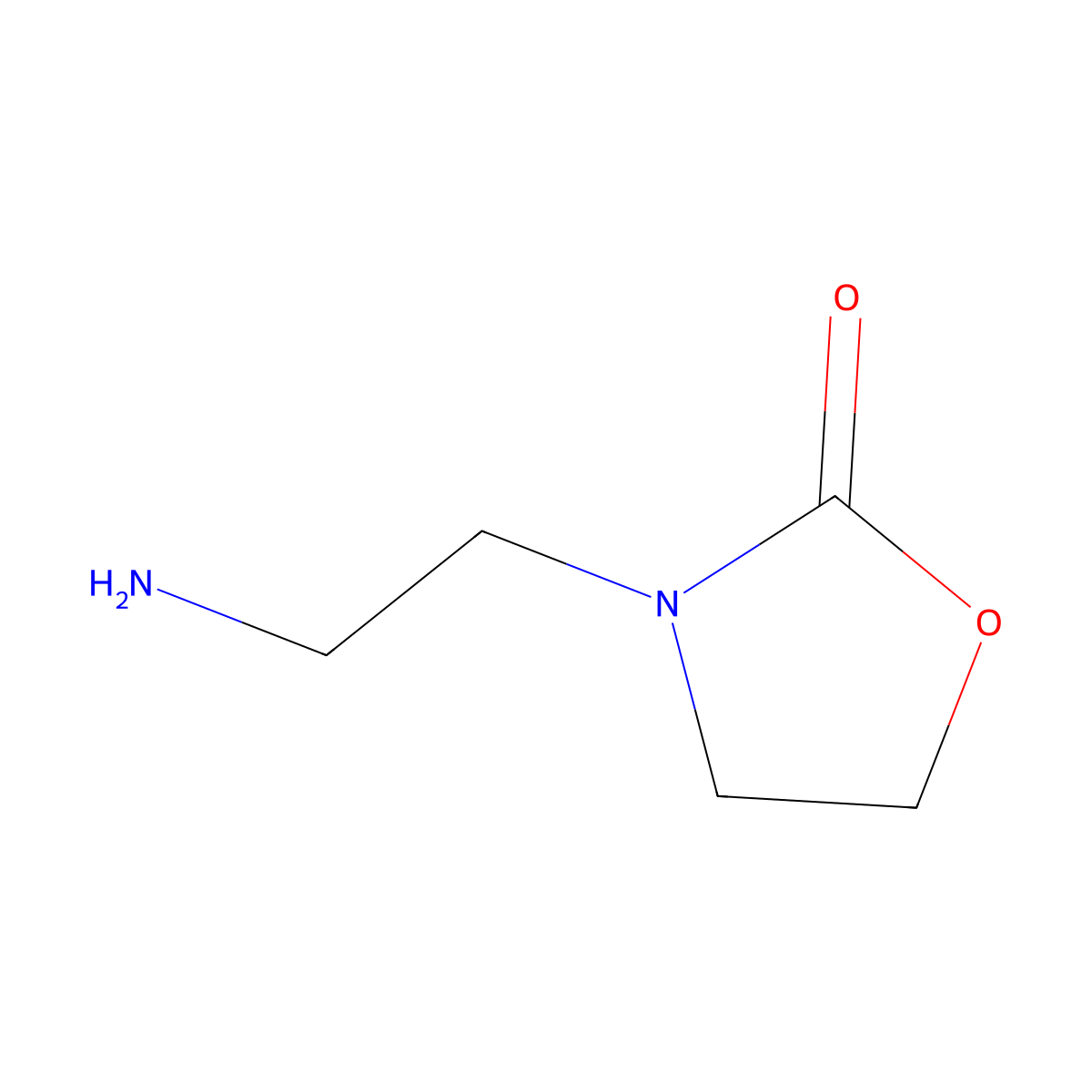 3-(2-Aminoethyl)oxazolidin-2-one molecular structure, CAS 141778-93-0
