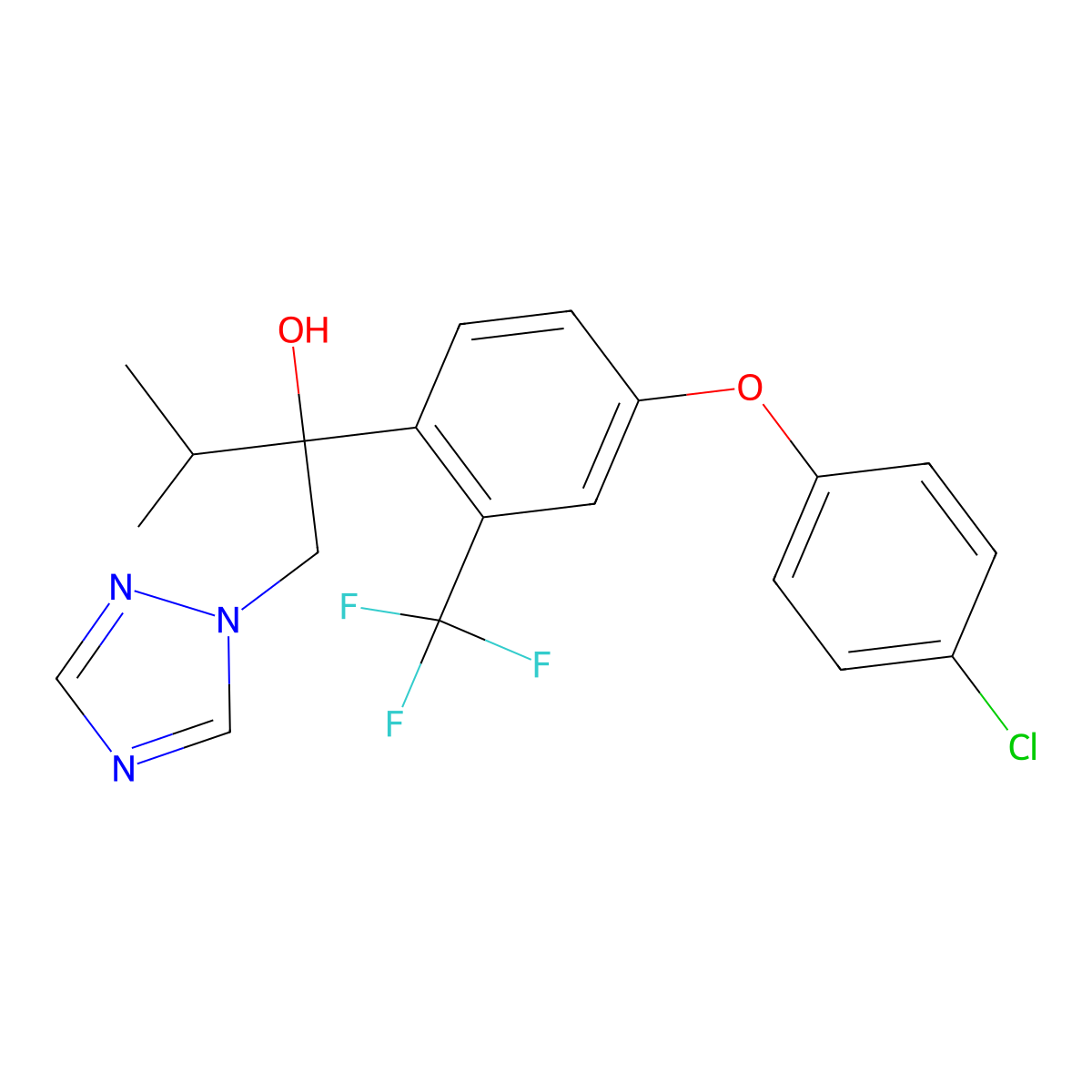 Ipfentrifluconazole molecular structure, CAS 1417782-08-1