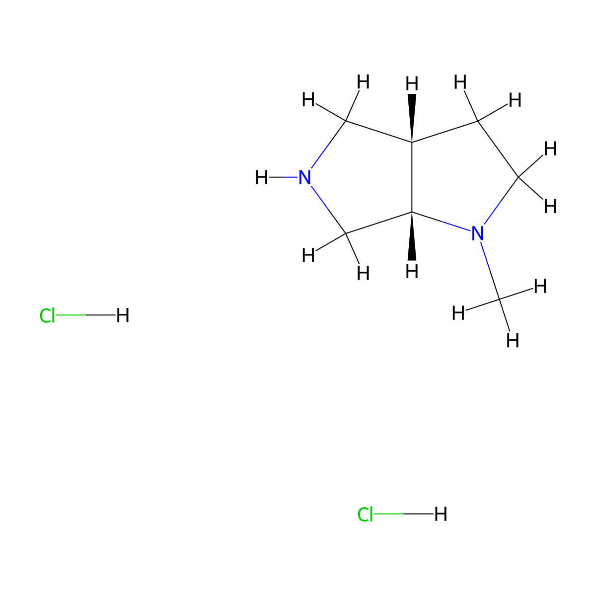 (3aS,6aS)-1-Methyl-hexahydropyrrolo[3,4-b]pyrrole Dihydrochloride molecular structure, CAS 1417789-50-4
