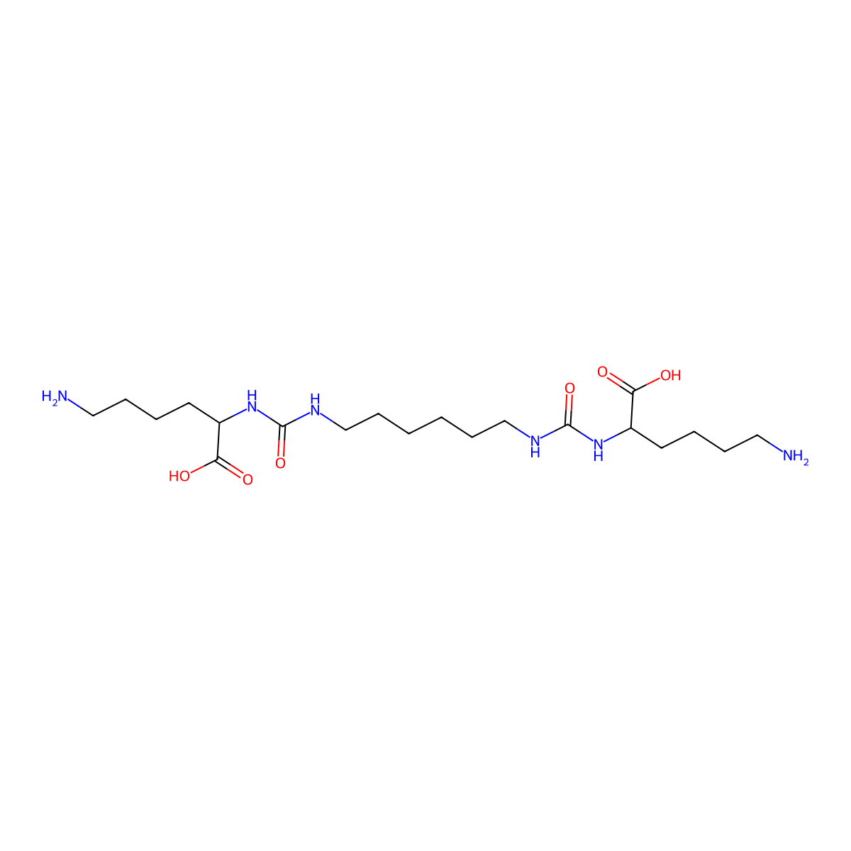 (5S,18S)-1,22-Diamino-7,16-dioxo-6,8,15,17-tetraazadocosane-5,18-dicarboxylic acid molecular structure, CAS 1417789-80-0