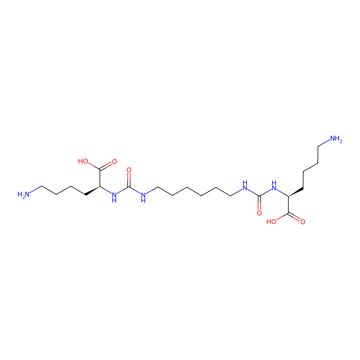 (5S,18S)-1,22-Diamino-7,16-dioxo-6,8,15,17-tetraazadocosane-5,18-dicarboxylic acid molecular structure, CAS 1417789-80-0