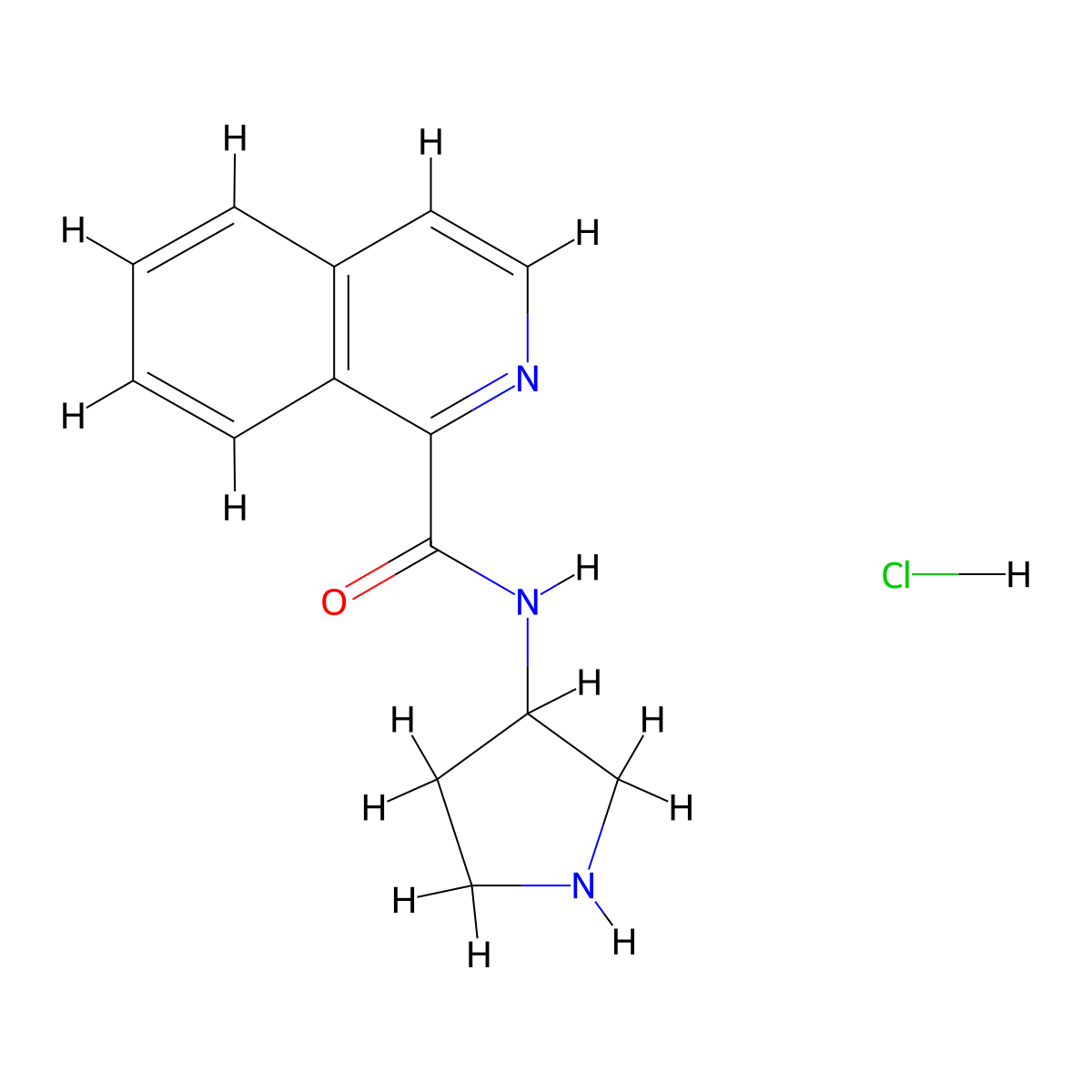 N-(Pyrrolidin-3-yl)isoquinoline-1-carboxamide hydrochloride molecular structure, CAS 1417793-08-8