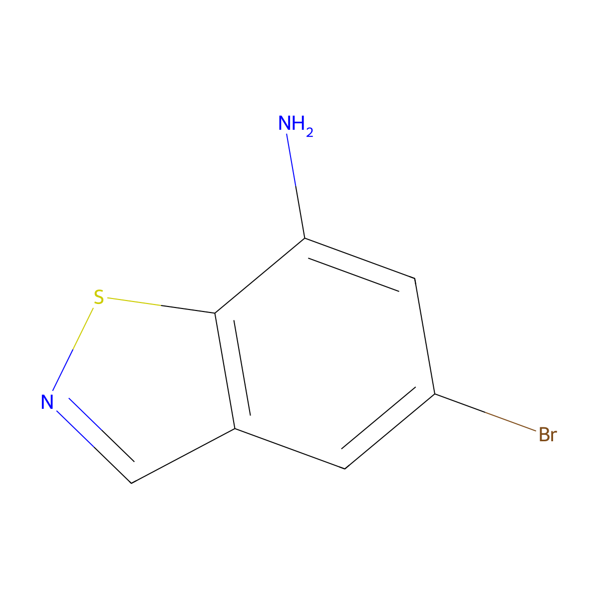 5-Bromobenzo[d]isothiazol-7-amine molecular structure, CAS 1417793-29-3