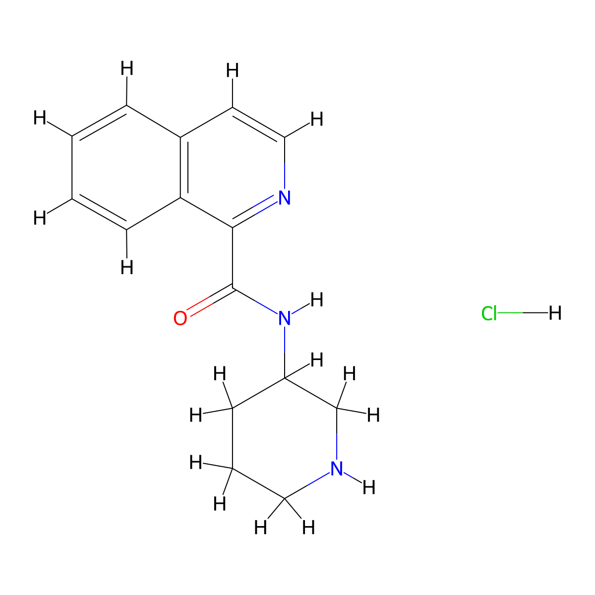 N-(Piperidin-3-yl)isoquinoline-1-carboxamide hydrochloride molecular structure, CAS 1417793-52-2