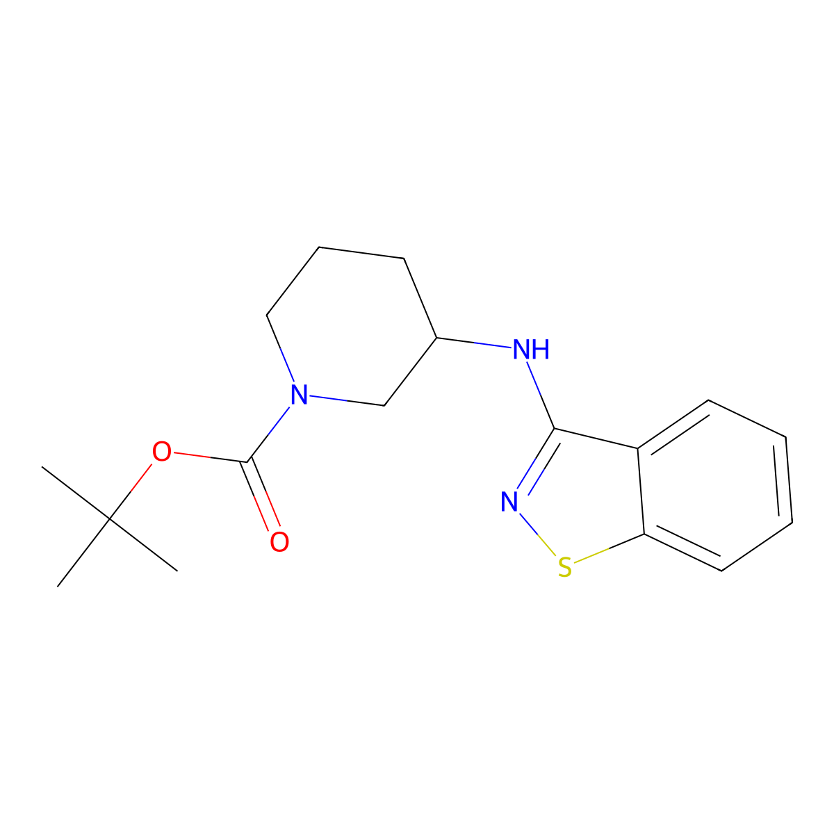 tert-Butyl 3-(benzo[d]isothiazol-3-ylamino)piperidine-1-carboxylate molecular structure, CAS 1417793-61-3