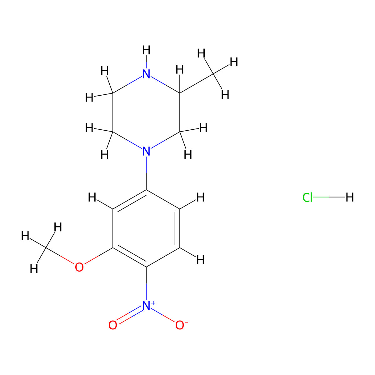 1-(3-Methoxy-4-nitrophenyl)-3-methylpiperazine hydrochloride molecular structure, CAS 1417793-88-4
