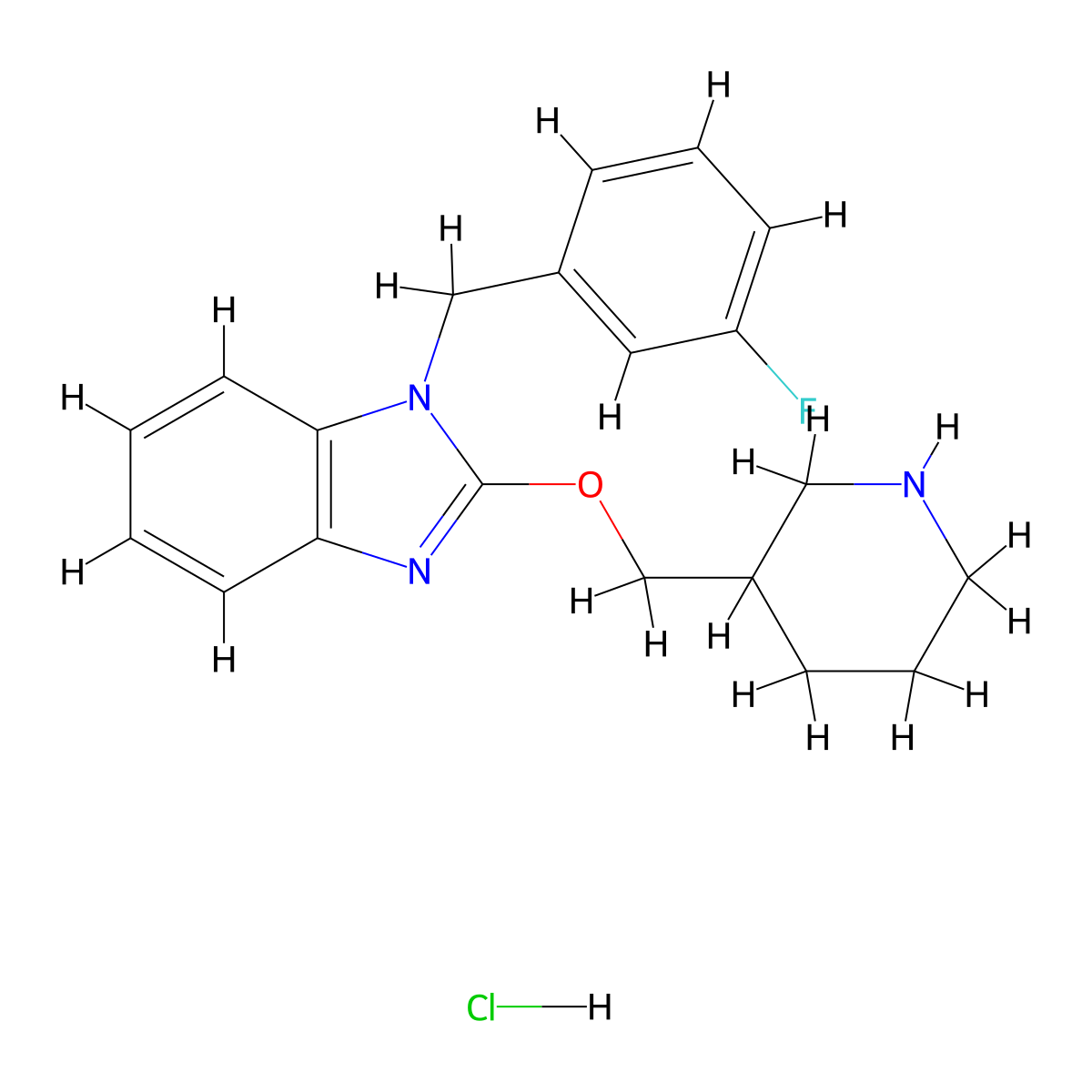 1-(3-Fluorobenzyl)-2-(piperidin-3-ylmethoxy)-1H-benzo[d]imidazole hydrochloride molecular structure, CAS 1417794-50-3