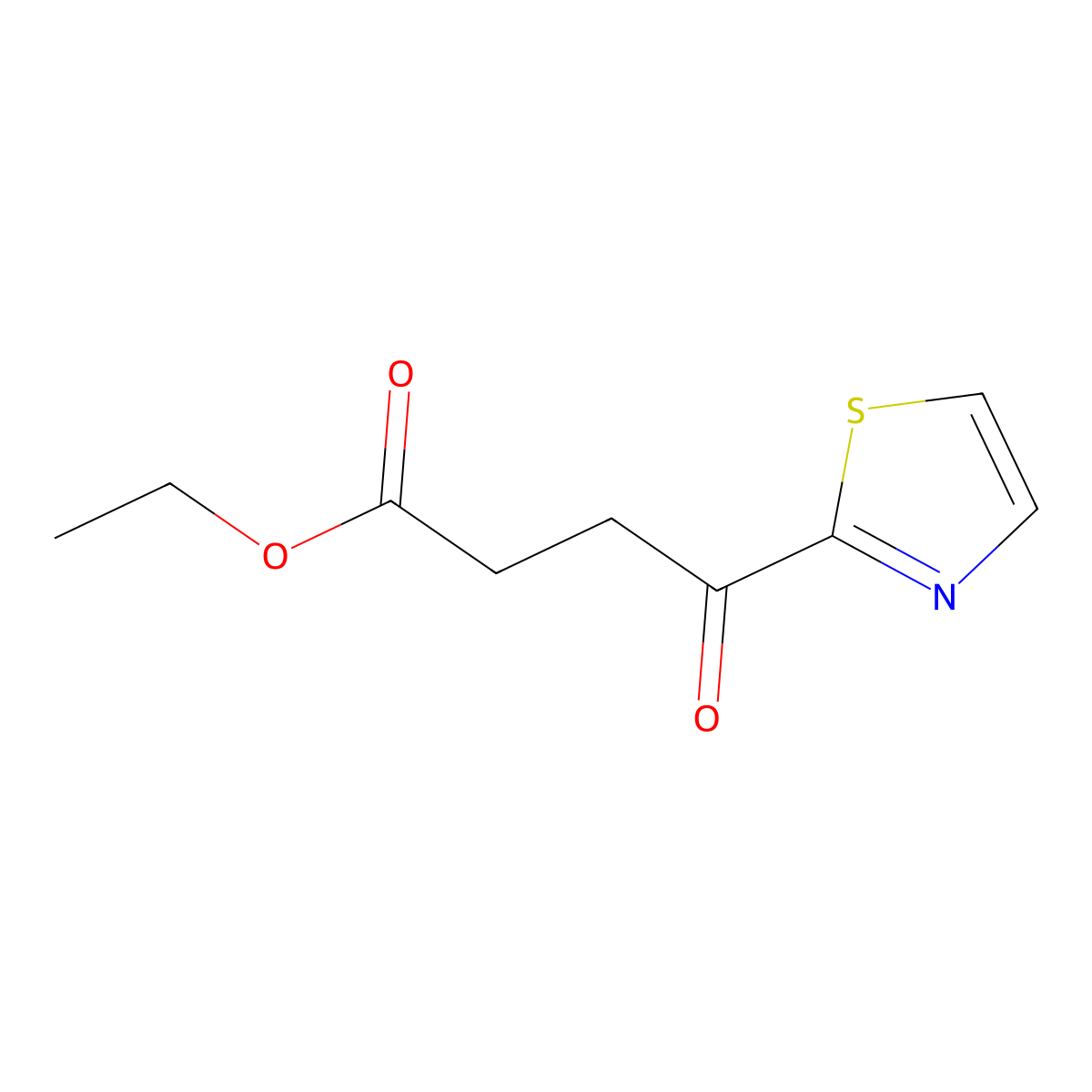 Ethyl 4-(2-thiazolyl)-4-oxobutyrate molecular structure, CAS 1417797-58-0