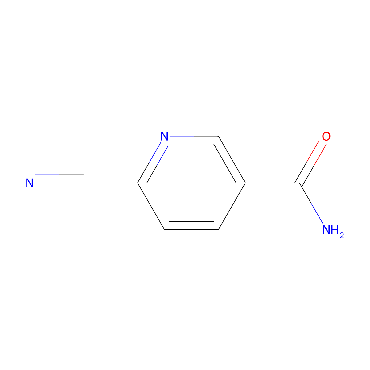 6-Cyanonicotinamide molecular structure, CAS 14178-45-1