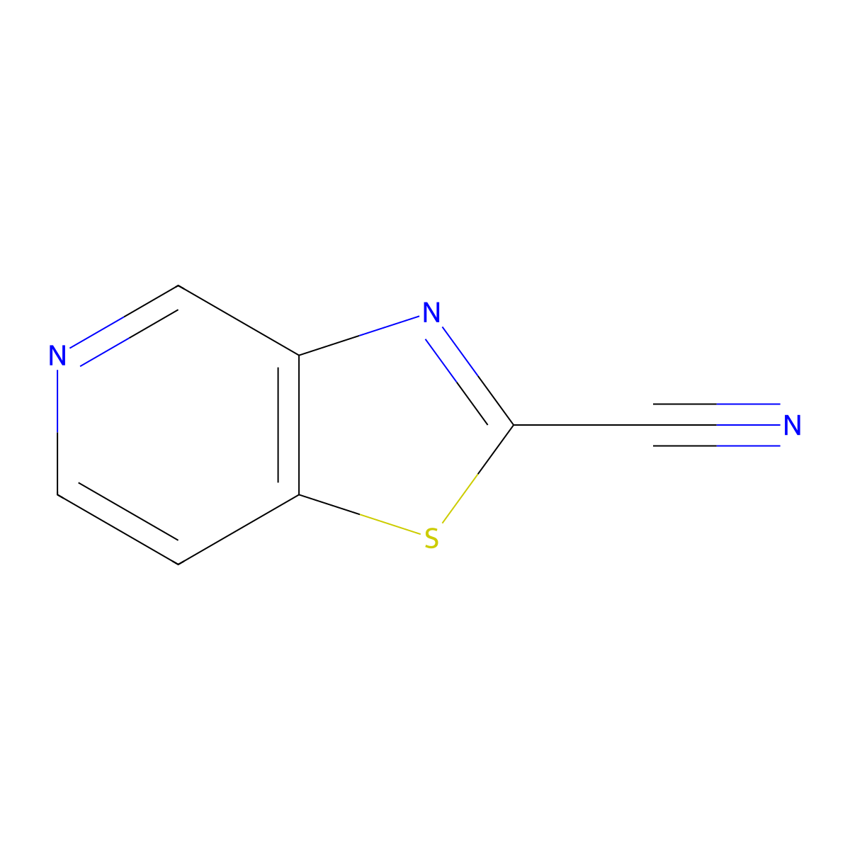 [1,3]Thiazolo[4,5-c]pyridine-2-carbonitrile molecular structure, CAS 1417816-59-1