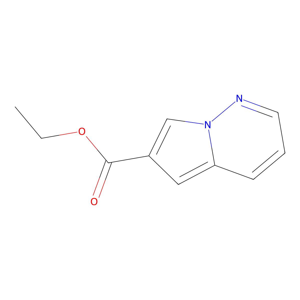 Ethyl pyrrolo[1,2-b]pyridazine-6-carboxylate molecular structure, CAS 1417826-13-1