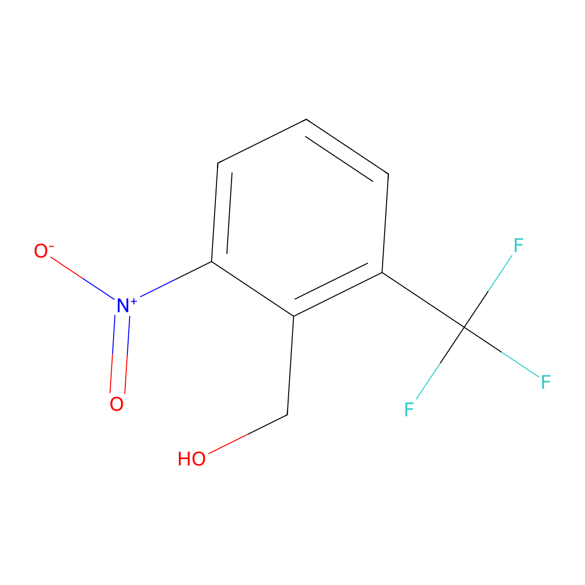 2-Nitro-6-(trifluoromethyl)benzyl alcohol molecular structure, CAS 141784-10-3