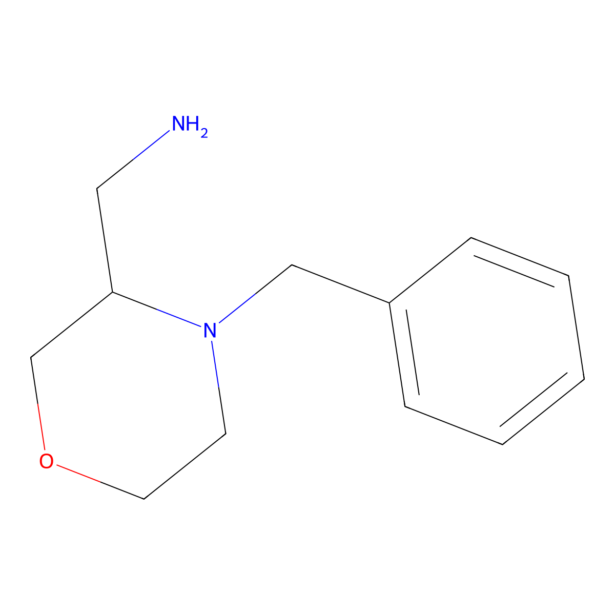(S)-(4-Benzylmorpholin-3-yl)methanamine molecular structure, CAS 1417859-62-1