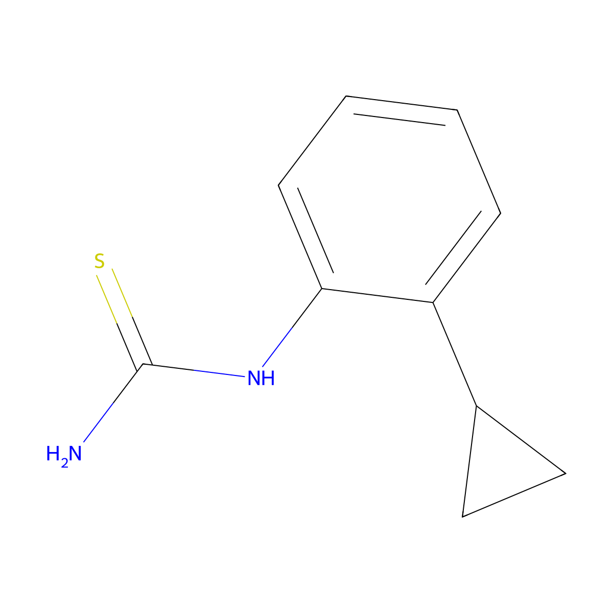 (2-Cyclopropylphenyl)thiourea molecular structure, CAS 1417885-77-8