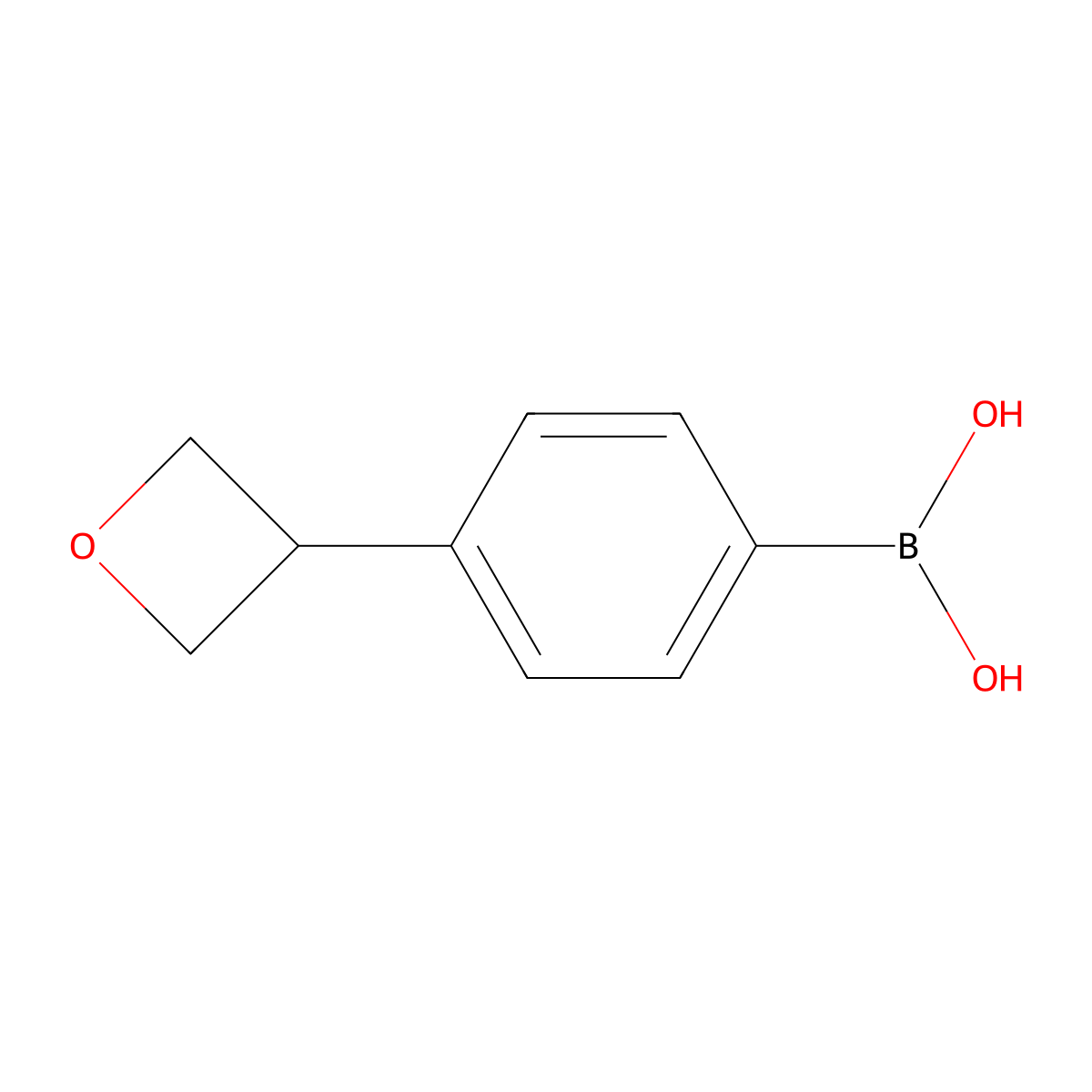 (4-(Oxetan-3-yl)phenyl)boronic acid molecular structure, CAS 1417887-72-9