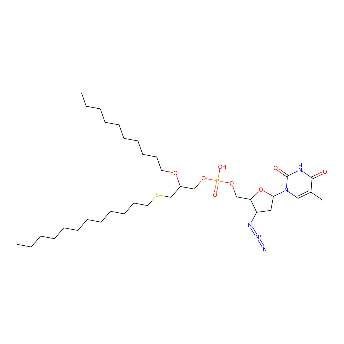 Fozivudine Tidoxil molecular structure, CAS 141790-23-0