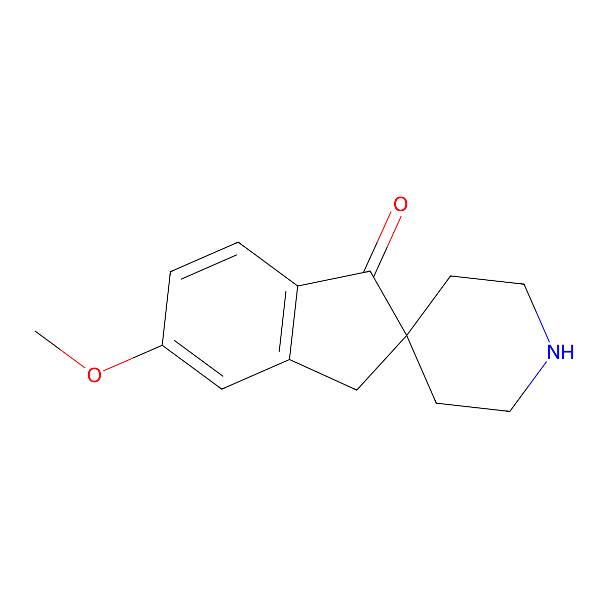 5-methoxyspiro[indene-2,4'-piperidin]-1(3H)-one molecular structure, CAS 1417917-87-3