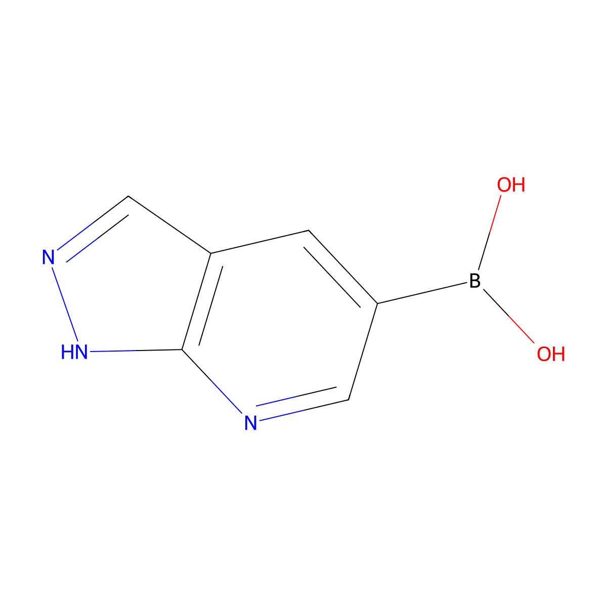 (1H-Pyrazolo[3,4-B]pyridin-5-YL)boronic acid molecular structure, CAS 1417985-25-1