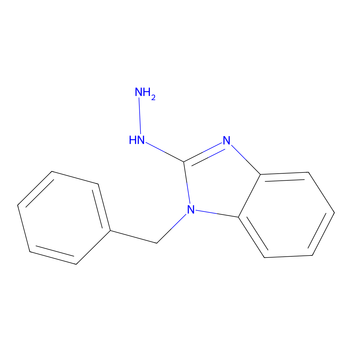 (1-Benzylbenzimidazol-2-yl)hydrazine molecular structure, CAS 14180-45-1