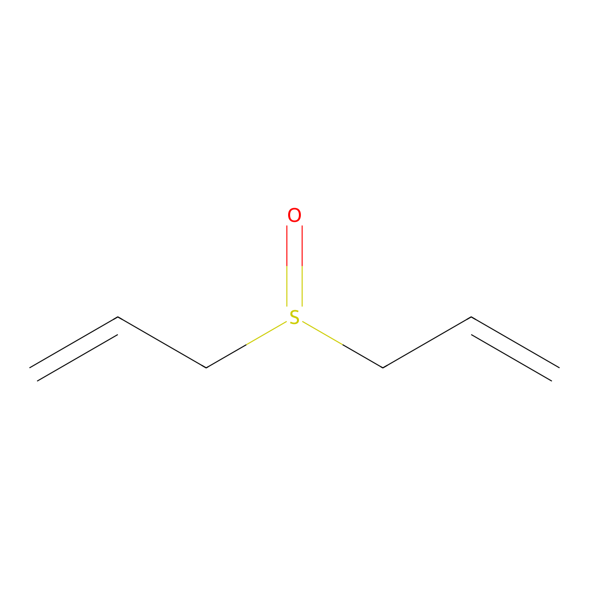 Diallyl sulfoxide molecular structure, CAS 14180-63-3