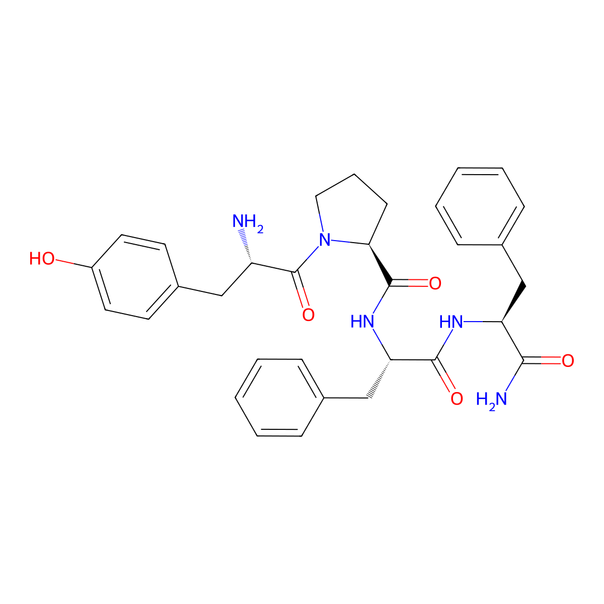 Endomorphin 2 molecular structure, CAS 141801-26-5