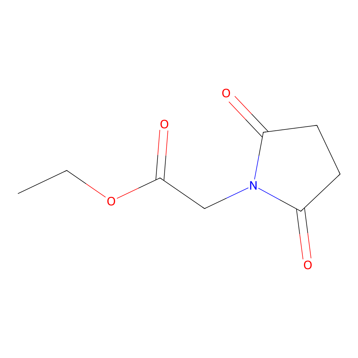 Ethyl 2-(2,5-dioxopyrrolidin-1-yl)acetate molecular structure, CAS 14181-05-6